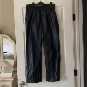 H&M Black Faux Leather “Jogger”